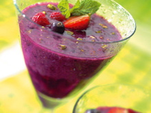 Smoothie mûre-framboise