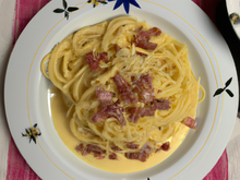 Spaghetti carbonara traditionnels