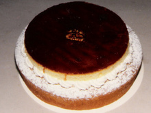Entremets au pralin et noix