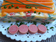 Terrine surimi et macédoine de légumes