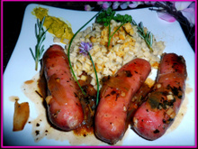 Saucisses de diot et ses crozets