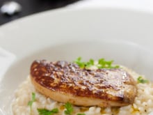 Risotto au Champagne, Escalope de Foie Gras Poêlée
