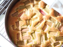 Gâteau à la rhubarbe