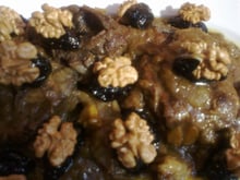 Tagine d'agneau pruneaux et noix