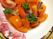 Kaki persimonet sa vinaigrette de légumes