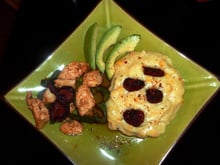 Poulet à la corona et sa purée pommes de terre et maïs