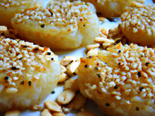 Noix de Saint-Jacques panées aux graines de sésame