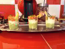 Verrine avocat boursin saumon