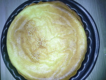 Billie prépare un flan pâtissier