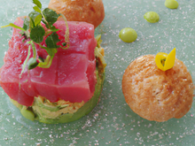 Thon rouge et mousse d'avocat