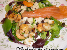 Salade de saint jacques