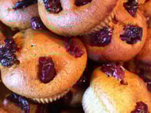 Mini muffins pistache et cranberry !