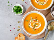 Velouté de carottes et orange aux épices