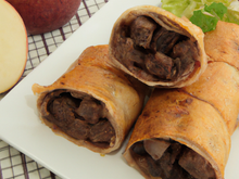 Nems de boudin noir aux pommes