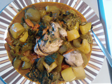 Fricassée de volaille aux racines