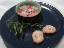 Fraicheur de saint-jacques au gingembre