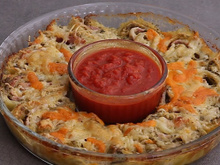 Pizza rolls fleur au pesto