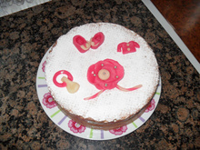 Gâteau naissance à la va-vite.