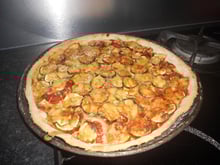 Tarte aux cougettes et tomates