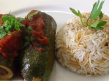 Courgettes farcies à l'orientale