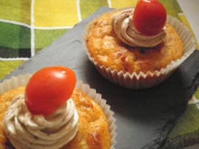 Cupcake salé, parmesan, tomates séchées