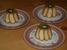 Mes petites charlottes aux fruits, kiwi, ananas, pommes et orange