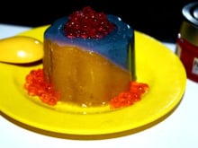 Panna cotta mangue myrtille