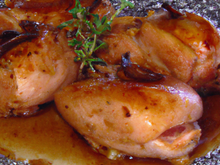 Cuisses de chapon au foie gras