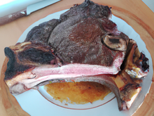 Côte de bœuf au miel