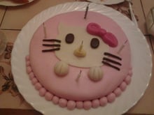 Gâteau d'anniversaire hello kitty pour manel