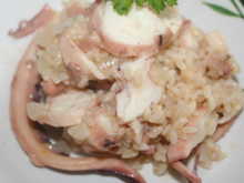 Risotto aux tentacules de calamar