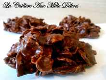 Roses des Sables faciles aux pétales de maïs et chocolat