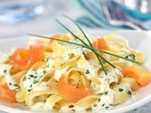 Tagliatelles au saumon sauce onctueuse au Tartare®