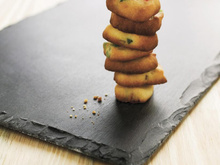 Cubes de sablés aux fruits confits