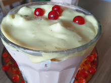 Crème glacée aux groseilles