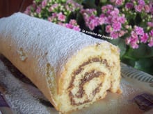 Roulé au chocolat noir