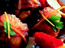 Lapin sauté au pamplemousse