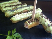 Mini éclairs saumon wasabi