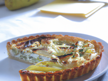 Quiche aux poires et chèvre