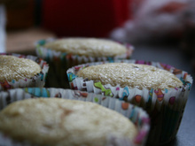 Muffin à la banane du petit déjeuner
