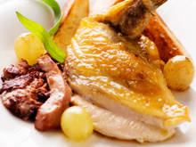 Pintade au foie gras