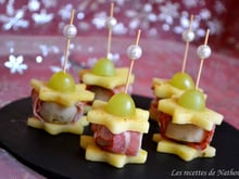 Bouchées aux pommes, boudin de Liège et lard fumé