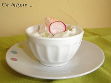 Bollines de crevettes façon tsatsiki