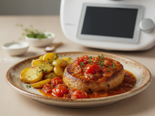 Rouelle de porc aux tomates au thermomix