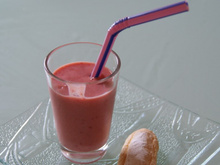 Smoothie pomme banane myrtilles