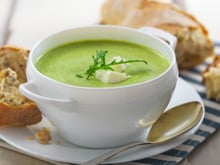 Soupe de courgettes au St Môret