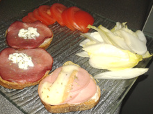 Tartines bacon / st morêt