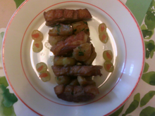 Magret de canard Express sur lit de pommes de terre