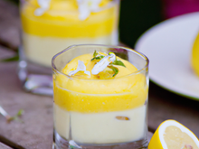 Mousse de citron glacée sans gluten