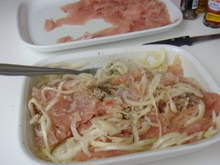 Espadon créole façon carpaccio